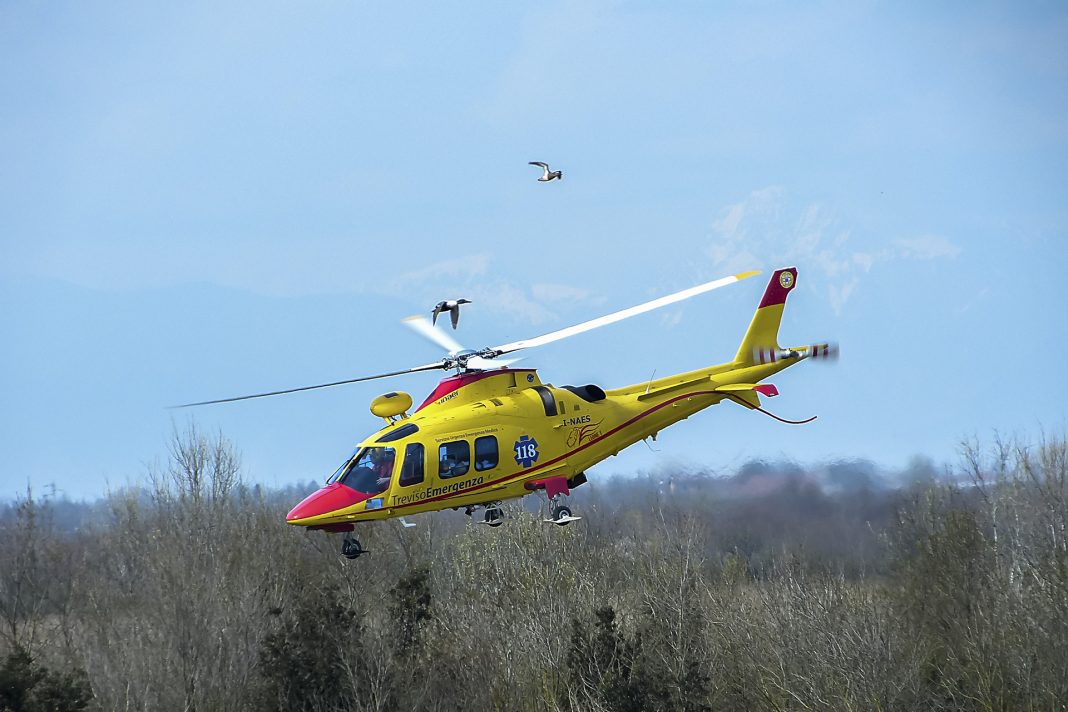 Emergency medical helicopter life flight Immagine