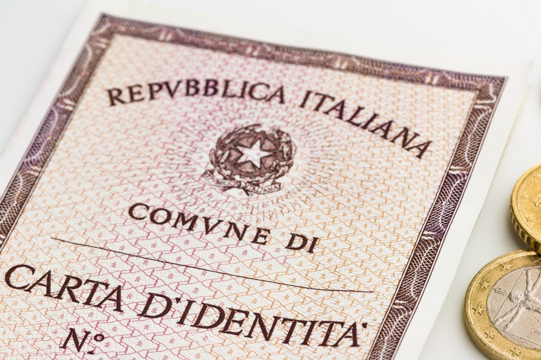 italian identity card Immagine